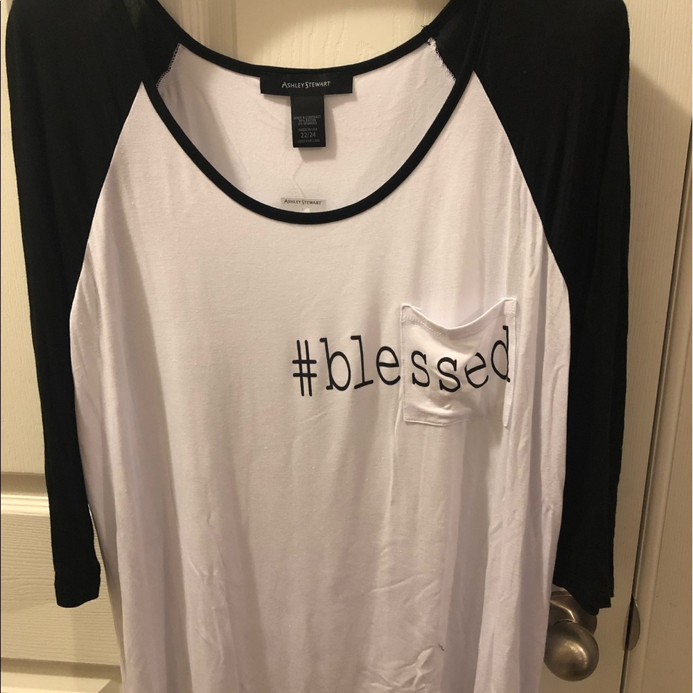 #blessed baseball tee NEW